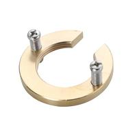 CashMuch Set di utensili di fissaggio in rame da 32 mm per rubinetto da cucina e bagno, dado di riparazione per rubinetto a foro singolo con rondella e anello, colore oro