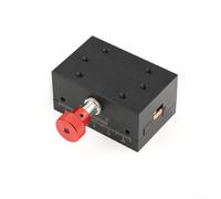 CashMuch Stadio lineare manuale, corsa 40mm, lega di alluminio, stadio a coda di rondine a direzione X per strumenti di precisione, nero