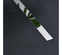 CashMuch Striscia dorativa in acciaio inossidabile, 25 mm x 5 m, finitura in metallo piatto per soffitto e parete, installazione senza punzonatura, per soggiorno e hotel