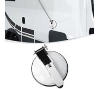 CashMuch Supporto per tenda da sole per camper con forte ventosa, base bianca per vari camper e roulotte