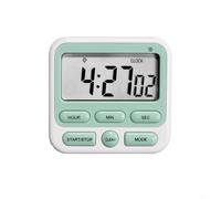 CashMuch Timer da cucina magnetico silenzioso con doppia modalità conto alla rovescia e conto alla rovescia 24 ore, sveglia e notifica luminosa, ideale per cucinare, studiare, preparare gli esami (D)