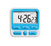 CashMuch Timer da cucina magnetico silenzioso con doppia modalità conto alla rovescia e conto alla rovescia 24 ore, sveglia e notifica luminosa, ideale per cucinare, studiare, preparare gli esami (B)