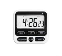 CashMuch Timer da cucina magnetico silenzioso con doppia modalità conto alla rovescia e conto alla rovescia 24 ore, sveglia e notifica luminosa, ideale per cucinare, studiare, preparare gli esami (A)