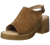CA'SHOTT Casemily Slingback Suede, Sandalo con Tacco Donna, Caramella MOU, 36 EU