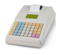 Cashwise Registratore di Cassa elettronico Portatile con Tastiera rialzata a 40 Tasti, registratore di Cassa Commerciale a 8 LED digitali per Piccole Imprese/Vendita al Dettaglio/ristoranti,White