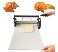 Cashwise Sfogliatrice Manuale Pieghevole per Pasta, Macchina laminatrice per Pasta in Acciaio Inossidabile con impostazioni di Spessore Regolabili, per preparare la Base del Fudge, Impasto per Pizza