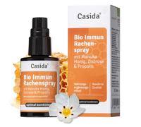 Casida Bio Immun, spray per la gola Propoli, con miele Manuka, cistosi e vitamina C, spray con vero miele Manuka, supporto immunitario naturale, qualità biologica, 30 ml