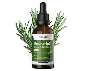 Casida® Olio di Rosmarino per capelli e cuoio capellutoi - contro la caduta dei capelli - per stimolare la crescita dei capelli e curare il cuoio capelluto - la qualità delle farmacie - 50ml