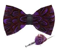 Casiler 1 Set di Papille di Piume E Sposa con Footie Sposa Squisita Papilla per Spilla per Uomini Festa per Matrimoni