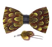 Casiler 1 Set di Papille di Piume E Sposa con Footie Sposa Squisita Papilla per Spilla per Uomini Festa per Matrimoni
