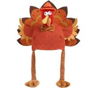 Casiler Cappello Tacchino per Il Ringraziamento, Cappello Festa con Coda di Tacchino, Cappelli Originali per Travestimenti E Accessori per Feste in Maschera di Natale