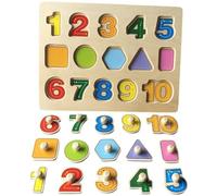 Casiler Puzzle in Legno, Giocattoli Prescolari Montessori per Neonati E Bambini Piccoli, Giochi Educativi per Prima Infanzia, Giocattolo in Legno 3+, Regalo per Bambino O Bambina