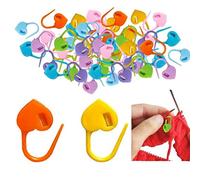 Casiler Segnali di Bloccaggio all'Uncinetto 100 Pezzi all'Uncinetto all'Uncinetto Colorato per Spillo di Sicurezza in Plastica Marcatore all'Uncinetto per Lavoro a Maglia Metica a Maglieria