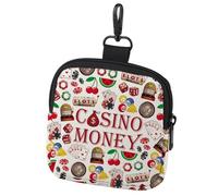 Casinò Cambiamento Borsa Slot Machine Gioco Mini Coin Purse Pouch Bag Regali per Giocatore, Moneta Casinò Soldi 1c, alla moda