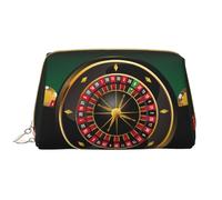 Casino k Borsa per cosmetici in pelle, borsa da viaggio da donna, borsa per il trucco, organizer per trucchi di grande capacità, custodia per trucco carina