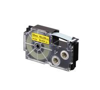 Casio 12mm Label Printer Cartridge Black Print on Yellow Tape