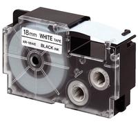 Casio 18mm Label Printer Cartridge Black Print on White Tape