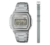 Casio A1000DN-7ER - Orologio digitale al quarzo, da donna, con cinturino in acciaio inox, Argento, Bracciale