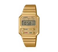 Casio A100WEFG-9AEF Unisex Vintage Digital Watch, Gold-Tone Stainless