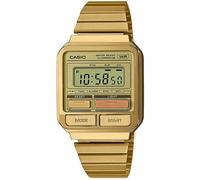 Casio A120WEG-9AEF Vintage Digital Watch, Gold-Tone Stainless Steel Band