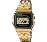 Casio A159WGEA-1EF Unisex Retro Digital Watch - Gold-Tone Stainless Steel Bracelet