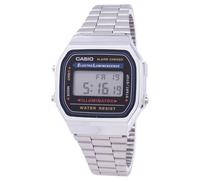 Casio Abito Quarzo Grigio Quadrante In Acciaio Inox A168WA-1WDF Orologio Unisex