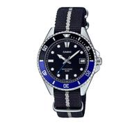 Casio, ,Accessories ,Uomo ,Nero ,ONE SIZE Orologio Analogico in Acciaio Inossidabile con Indicatore di Data