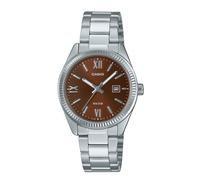 Casio Acciaio Inossidabile Quadrante Marrone LTP-1302DD-5AV Orologio Donna