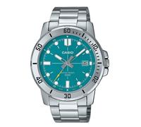 Casio Acciaio Turquoise Quadrante Blu Quarzo MTP-VD01D-3E2V 50M Orologio da Uomo