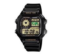 Casio AE-1200WH-1B 100M WR Orologio da polso digitale unisex - Funzioni...