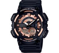 CASIO AEQ-110W-1A3VDF OROLOGIO UOMO DIGITALE NERO ROSE' 50mm SOTTOCOSTO