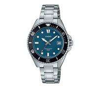 Casio Analog Acciaio Quadrante Blu Quarzo MDV-10D-2A1V 50M Orologio da Uomo