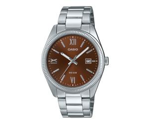 Casio Analog Acciaio Quadrante Marrone MTP-1302DD-5AV 50M Orologio da Uomo
