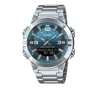 Casio Analog Digital Stainless Steel Light Blue Dial AMW-870DA-2A2V Men's Watch