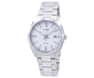 Casio Analog Quarzo Bianco Quadrante 50M MTP-1302D-7A1V Orologio da uomo