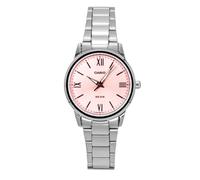 Casio Analog Stainless Steel Pink Dial Quartz LTP-1303DD-4AV Womens Watch