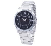 Casio Analogico Acciaio Inossidabile Giappone MTP-V004D-1B 30M Orologio Uomo