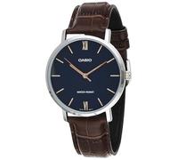 CASIO MTP-VT01L-2BUDF OROLOGIO UOMO PELLE MARRONE BLU 40mm SOTTOCOSTO