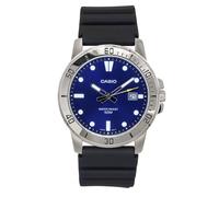 Casio Analogico Quadrante Blu Giappone Mov't Al Quarzo MTP-VD01-2E Orologio Uomo