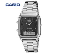 Casio AQ-230A-1D | Orologio analogico-digitale retrò | Dual Time | Acciaio in...