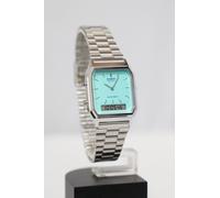 [Casio] AQ-230A-2A2 Orologio retrò quadrato turchese blu pubblico in metallo