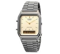 Casio AQ-230GG-9A | Orologio analogico-digitale Dual Time | Tono oro retrò | ...