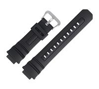 Casio AW-591 - Cinturino di ricambio per orologio, 25 mm, in plastica, colore: Nero