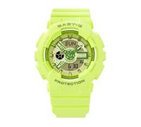 Casio Baby-G BA-110YK-3A - Orologio analogico digitale in resina verde fluo, Verde