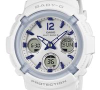 Casio Baby-G BGA-2800-7A3JF Bianco Blu Multibanda 6 Resistenti Solare Analogi...