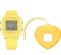 Casio Baby-G BGD-10KH-9 - Orologio digitale giallo con ciondolo a forma di cuore