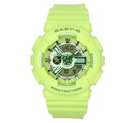 Casio Baby-G Quadrante Verde Cinturino in Resina BA-110YK-4A 100M Orologio Donna