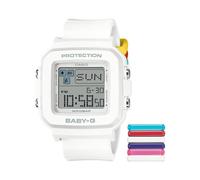 Casio BGD10L - Orologio digitale Baby-G + Plus, bianco, Casual