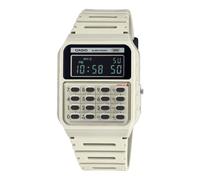 Casio CA-53WB-8BEF Unisex Digital Calculator Watch - Ivory Resin Strap