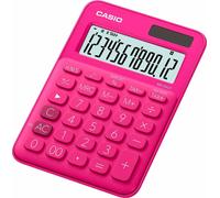 CASIO MS20UC-RD - Calcolatore da tavolo Casio, solare, rosa